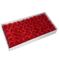 Czerwona róża mydlana 50sztuk
