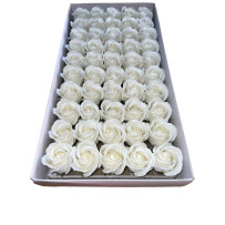 White soap rose 50pcs