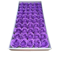 Lawendowe róże mydlane 50sztuk