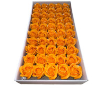 Roses de savon orange vif 50pcs