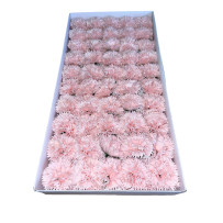 Růžový mýdlový karafiát 50 kusů