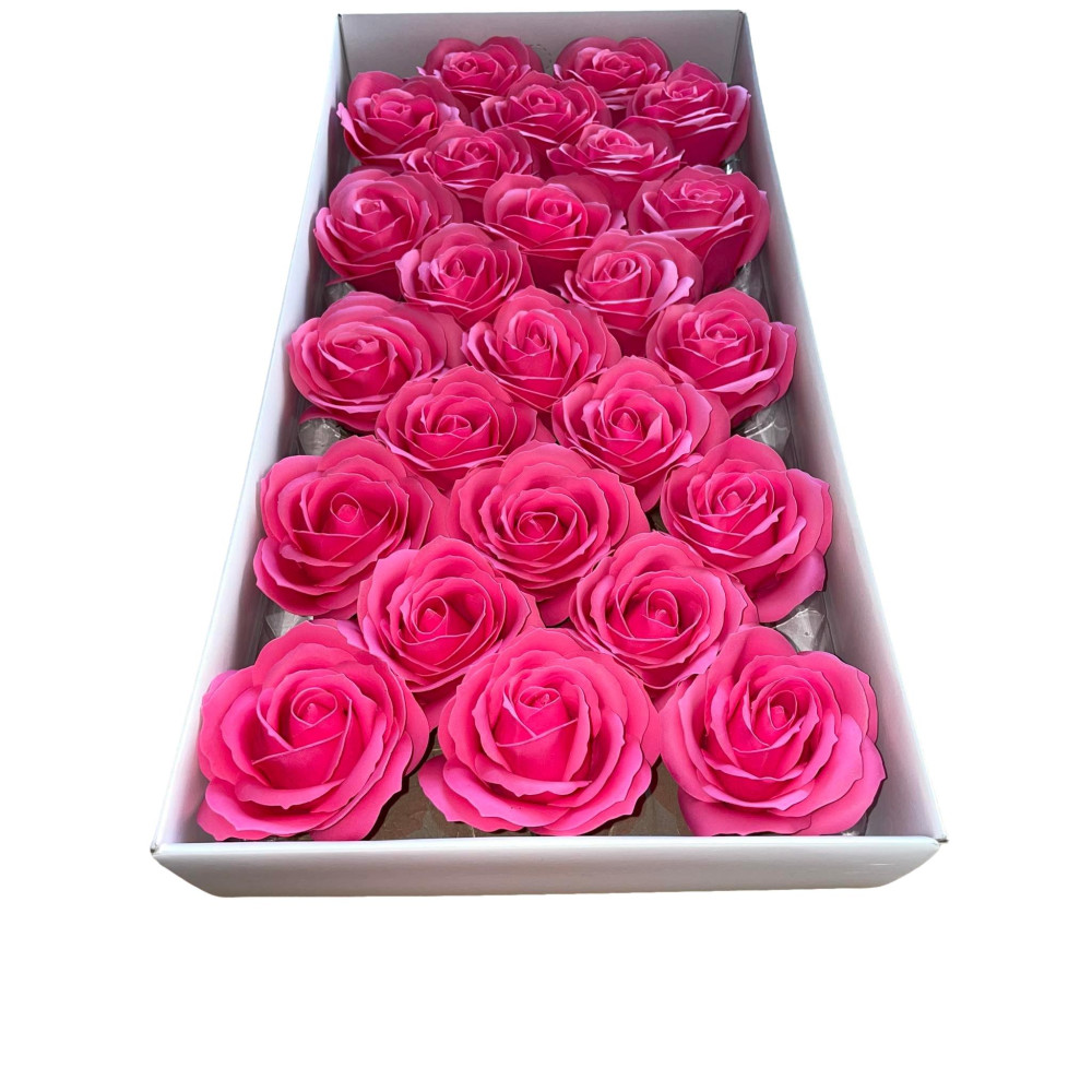 Duże róże różane mydlane 25 sztuk