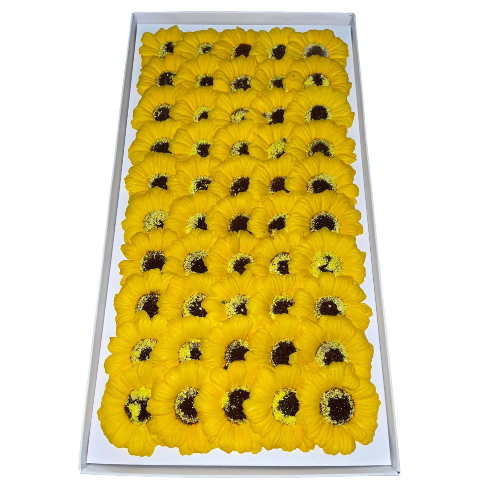Słoneczniki mydlane żółte 50 sztuk