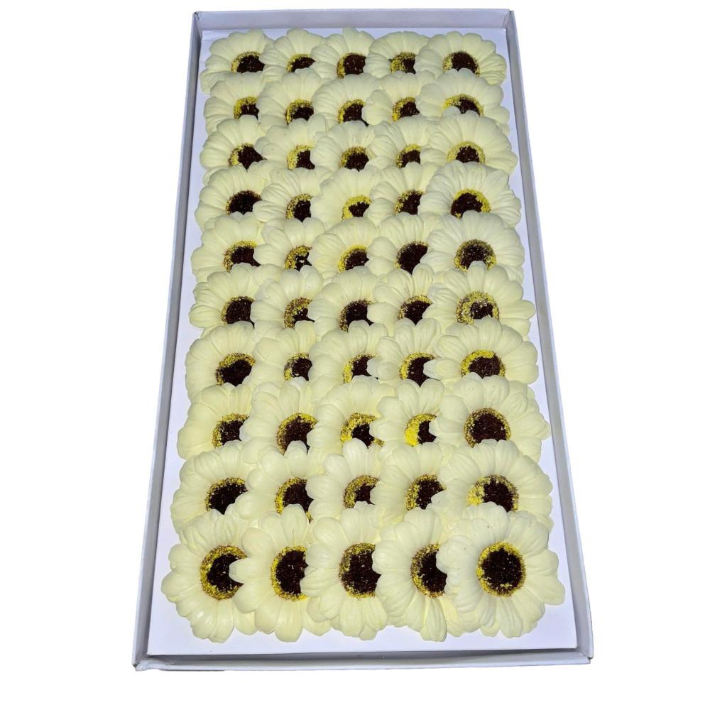 Słoneczniki mydlane jasnożółte 50 sztuk