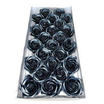 Duże róże czarne mydlane 25...