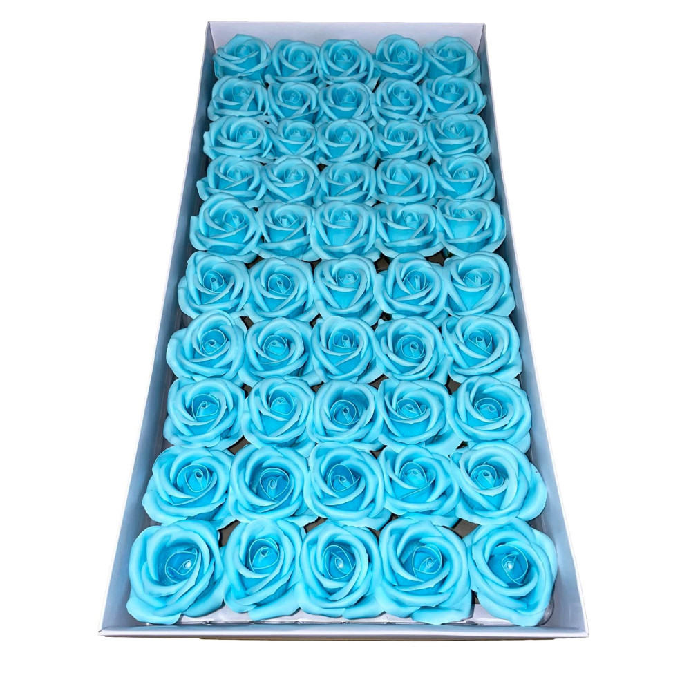 Japanese blue soap roses 50pcs