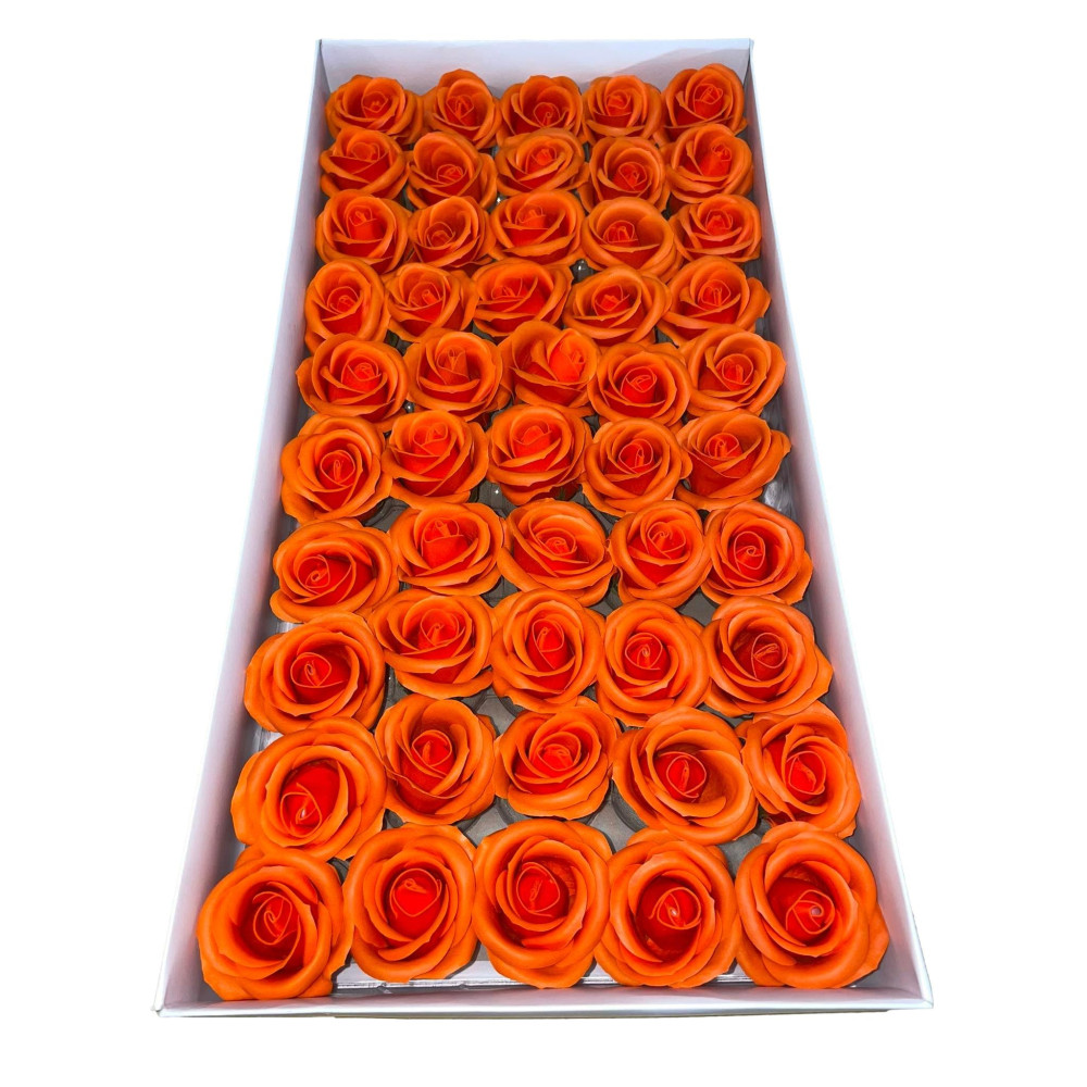 Japanese orange soap roses 50pcs