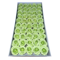 Róże japońskie zielone mydlane 50sztuk