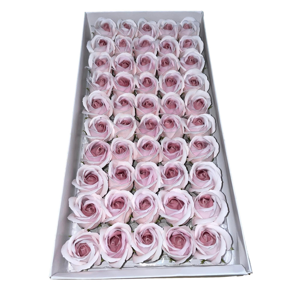 Roses two-color pattern-13 soapstone 50pcs