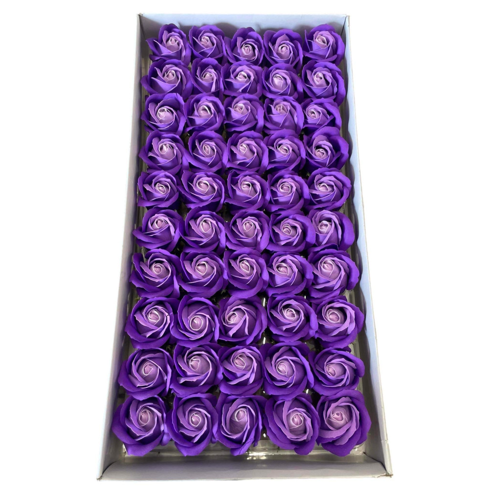 Motif de roses bicolores-14 pierre ollaire 50pcs