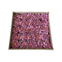 Soap lotus flowers 25 pieces - dirty pink