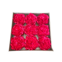 Soap Peonies 9 pieces - Red