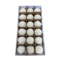 Soap Large Chrysanthemums 18 Pieces - White