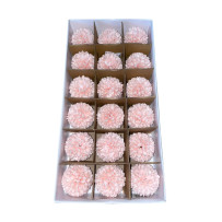 Soap Large Chrysanthemums 18 Pieces - Light Pink.