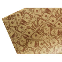 Zestaw 5 arkuszy opakowaniowych typu banknoty