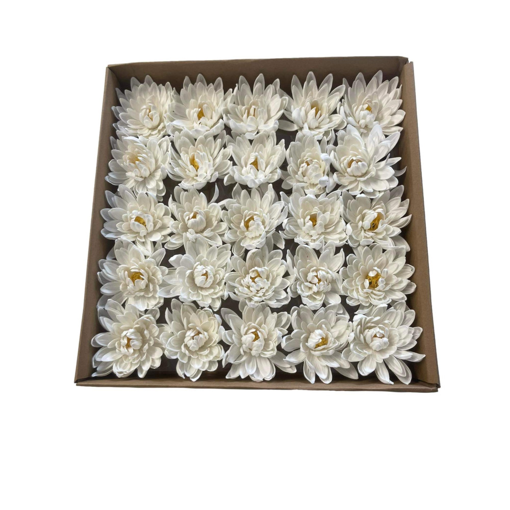 Mydlane kwiaty lotosu 25 sztuk - Biały