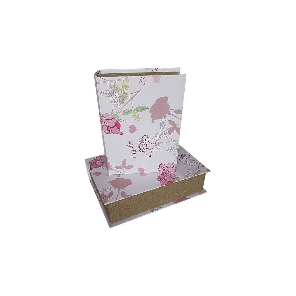 Set of 2 Book Type Flower Boxes 44726