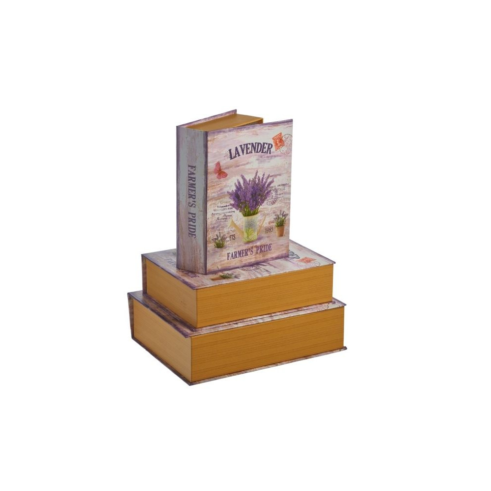 Set of 3 Book Type Flower Boxes 439006C W2