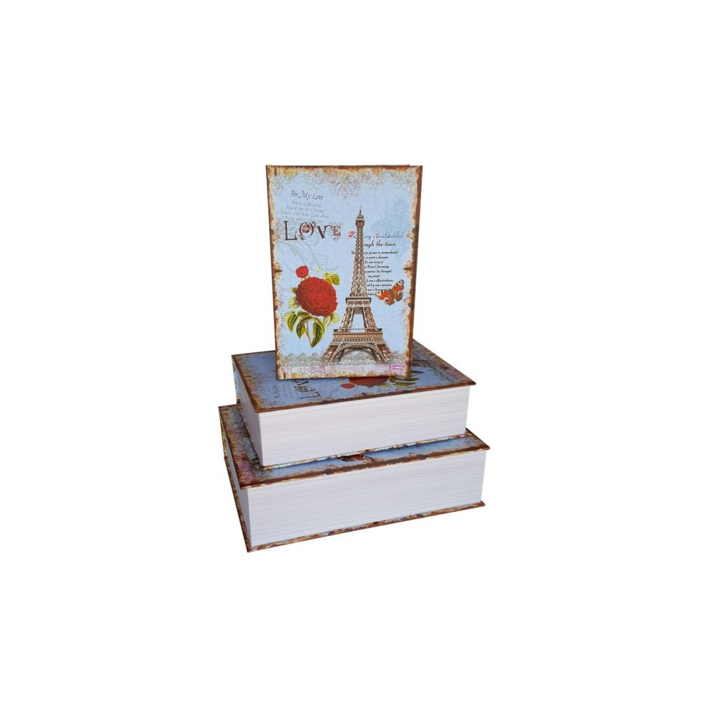 Set of 3 Book Type Flower Boxes 439006C W8