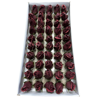 Róże Mydlane Bordowy 3cm 50sztuk