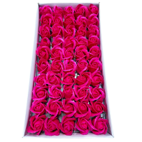 Róże Mydlane Różowy 4cm 50sztuk