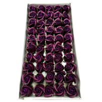 Róże Mydlane Purpurowy 4cm 50sztuk