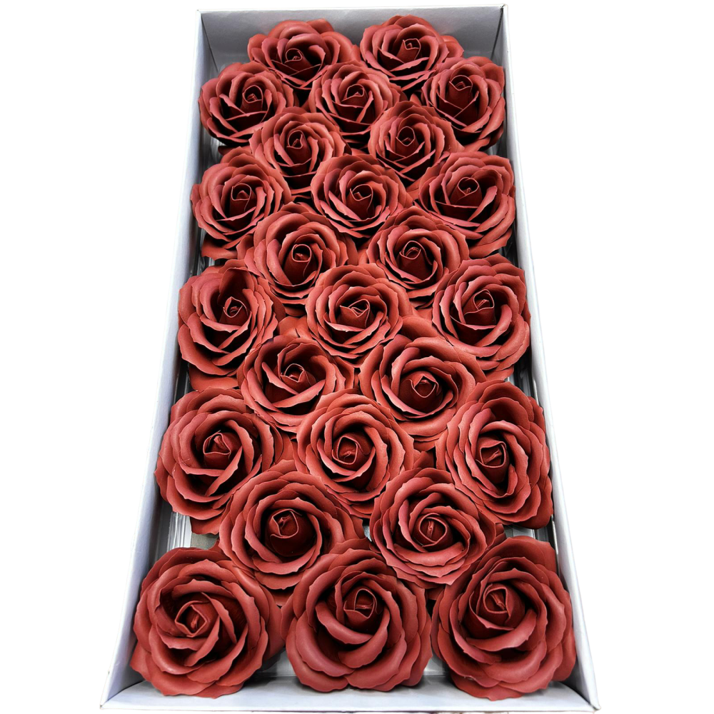 copy of Veľké čierne mydlové ruže 25 kusov