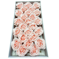 Duże róże mydlane różowe 25...