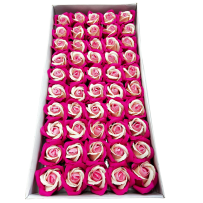 Róże dwukolorowe wzór-16 mydlane 50sztuk