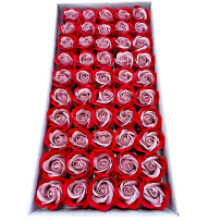 Róże dwukolorowe wzór-21 mydlane 50sztuk