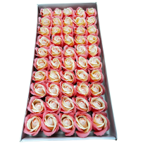 Róże dwukolorowe wzór-24 mydlane 50sztuk