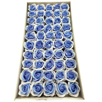 Róże dwukolorowe wzór-25 mydlane 50sztuk