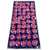 Róże dwukolorowe wzór-26 mydlane 50sztuk
