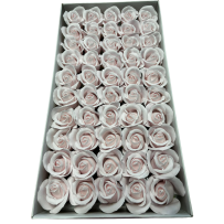 Pudrowy róż róża mydlana 50sztuk