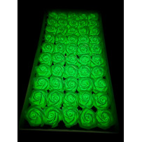 Róże mydlane świecące w ciemności 50sztuk zielone