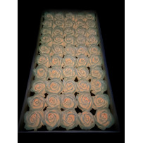 Róże mydlane świecące w ciemności 50sztuk różowe