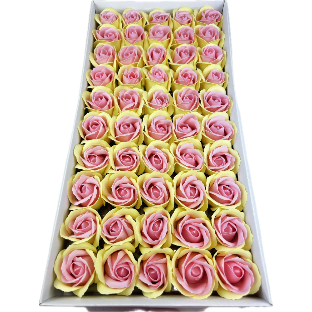 copy of Two-color roses pattern-15 soapstone 50pcs