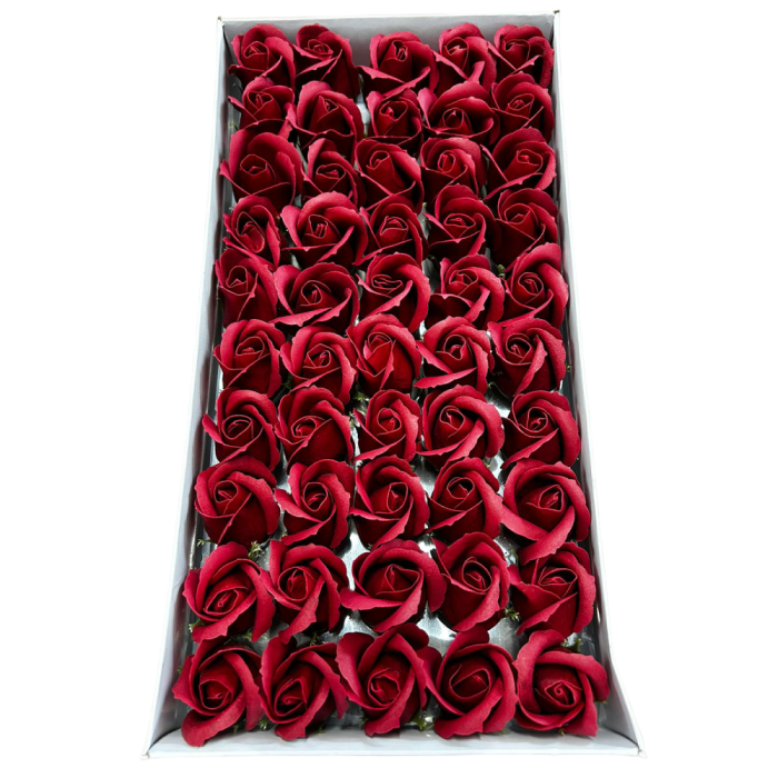 róże mydlane jednokolorowe 4cm